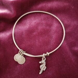 Alex and Ani Gold Seahorse Charm Bracelet